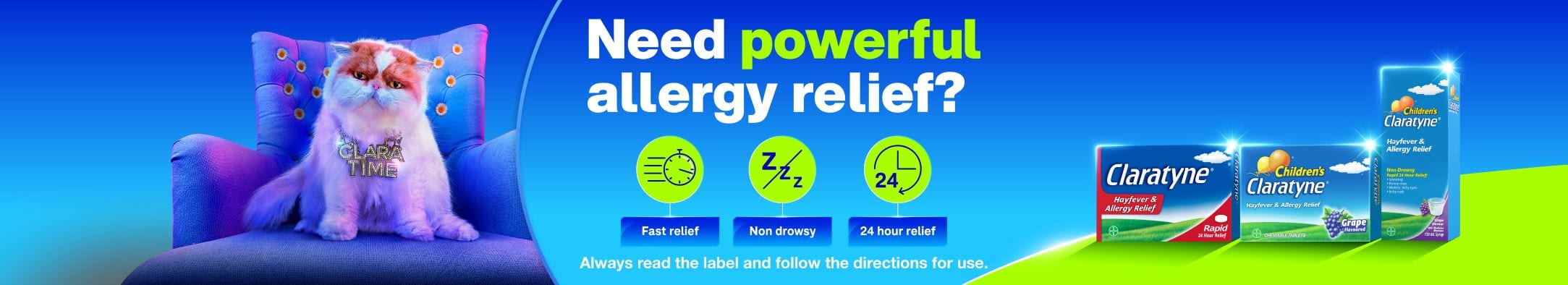 Claratyne Hayfever and Allergy Relief for Children and Adults
