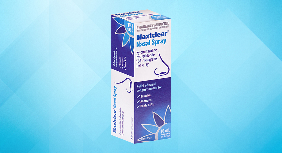Maxiclear Xylometazoline 1mg/ml Nasal Spray, 10ml