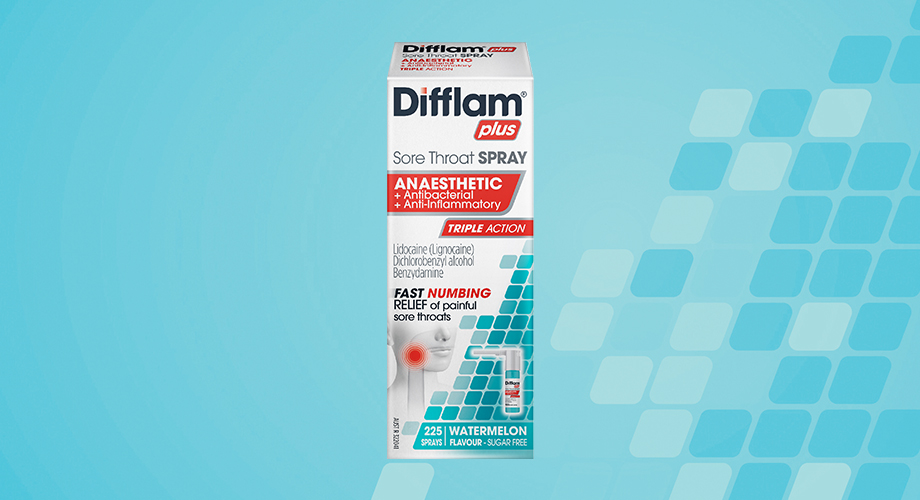 Difflam Sore Throat Spray Range
