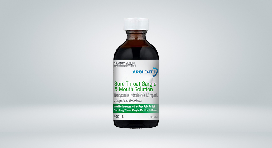 APOHEALTH Sore Throat Gargle & Mouth Solution 500mL