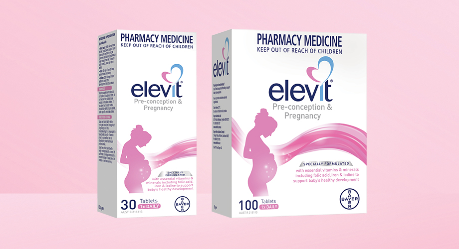 Elevit Pre-conception & Pregnancy 30 or 100 Tablets
