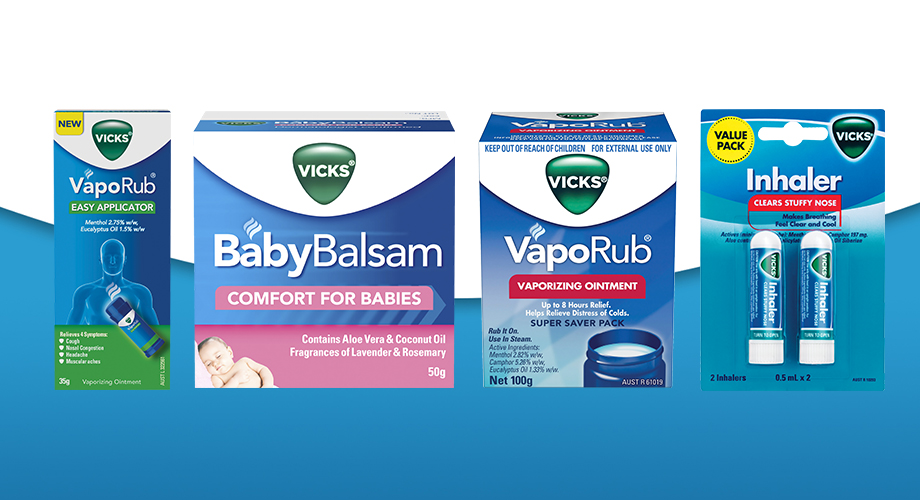 Vicks VapoRub or Inhaler Selected Range