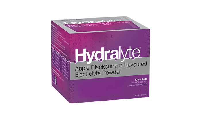 Hydralyte Sachets Apple Blackcurrant 4.9g x 10