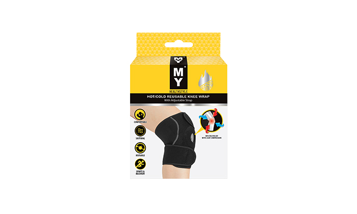 My Hot / Cold Reusable Knee Wrap With Adjustable Straps