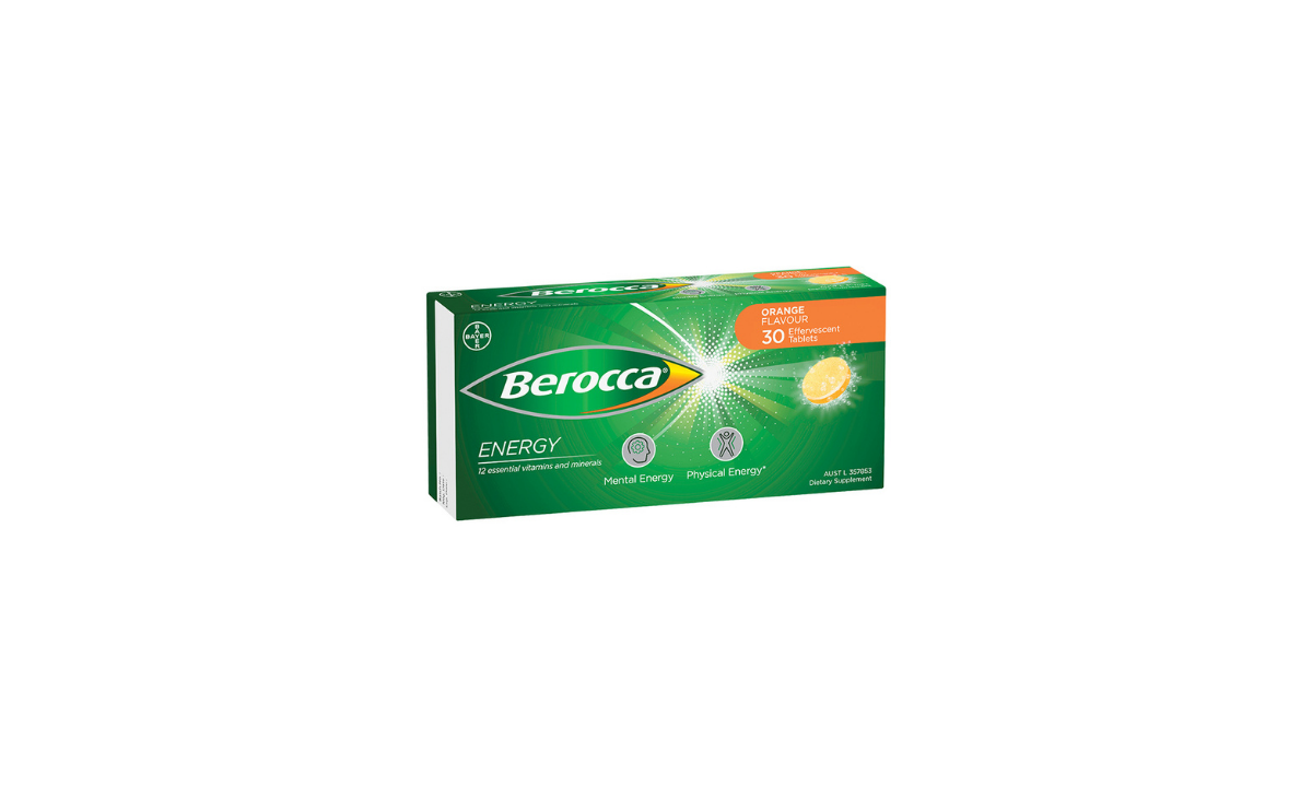 Berocca Energy Orange Flavour 30 Effervescent Tablets