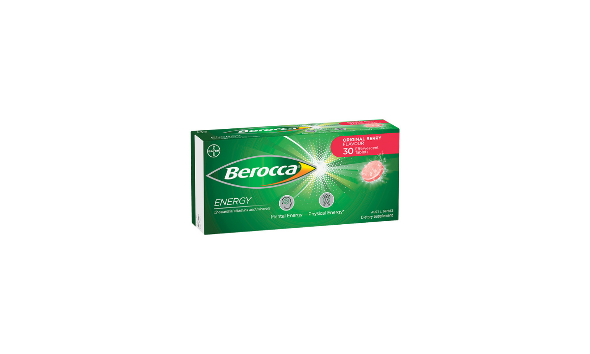 Berocca Energy Original Berry Flavour 30 Effervescent Tablets
