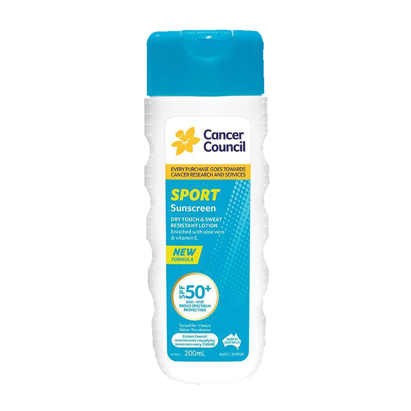 Cancer Council SPF 50+ Sport Dry Touch & Sweat Resistant 200ml Cancer Council SPF 50+ Sport Dry Touch & Sweat Resistant 200ml