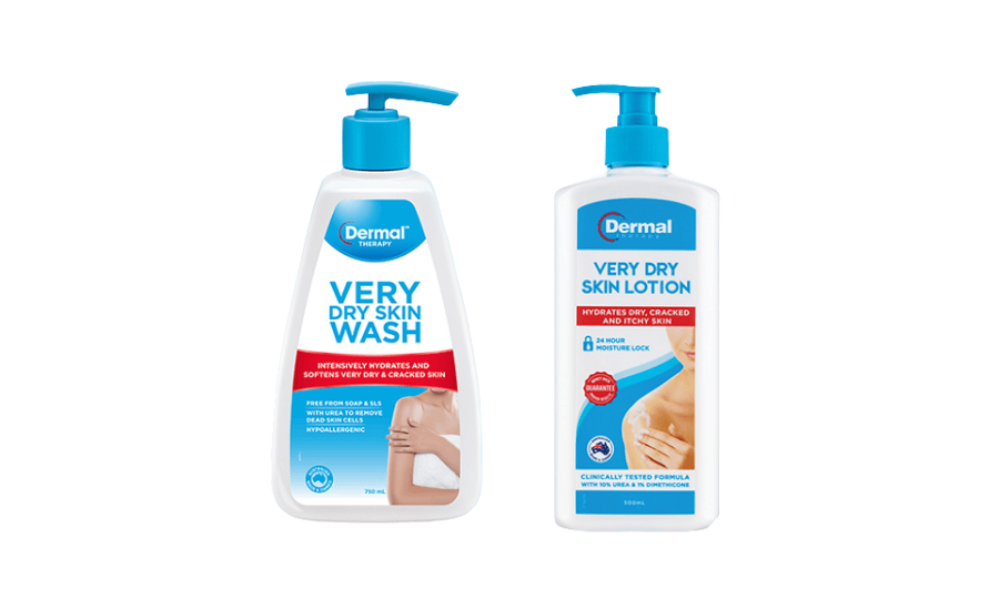 Dermal Therapy Dry Skin Wash and Lotion