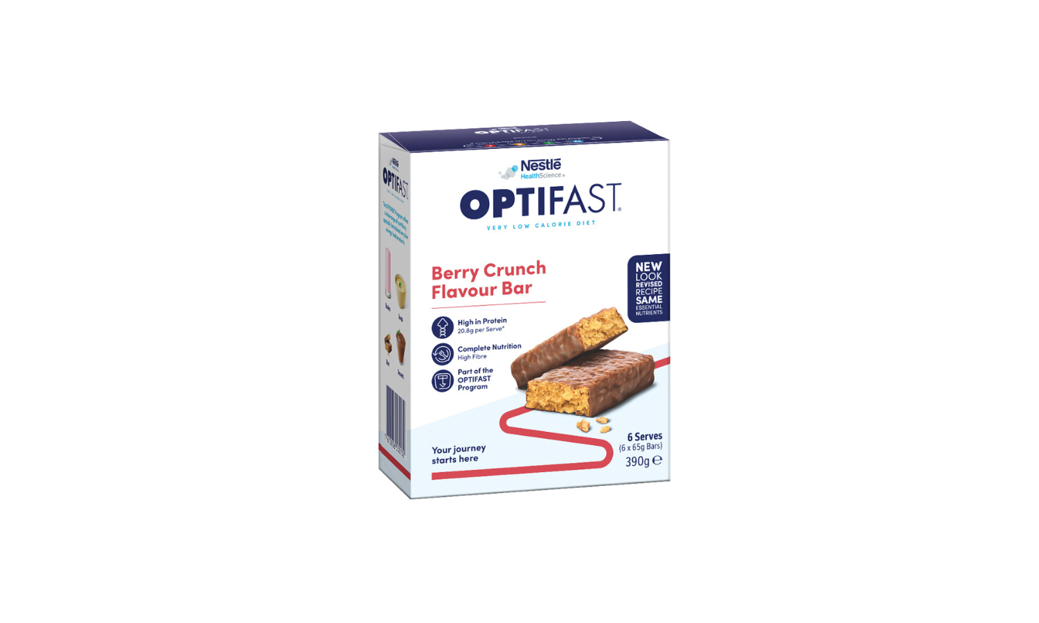 Optifast VLCD Bar Berry Crunch 65g 6pk Optifast VLCD Bar Berry Crunch 65g 6pk