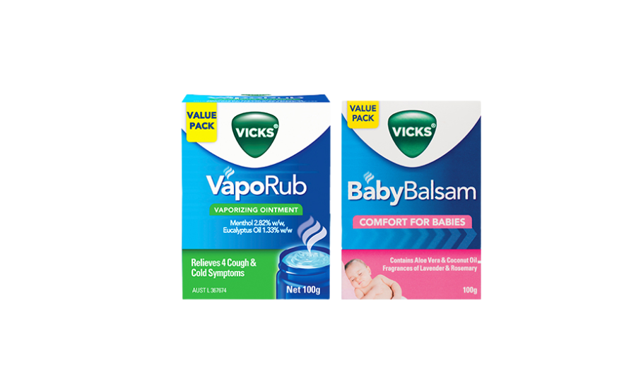 Vicks Vaporub or Baby Balsam Vicks Vaporub or Baby Balsam