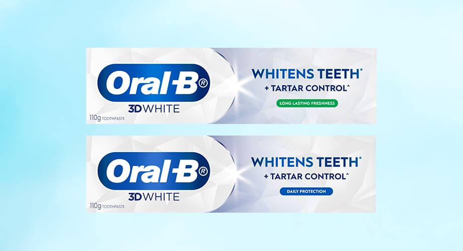 Oral-B 3D White Toothpaste Range