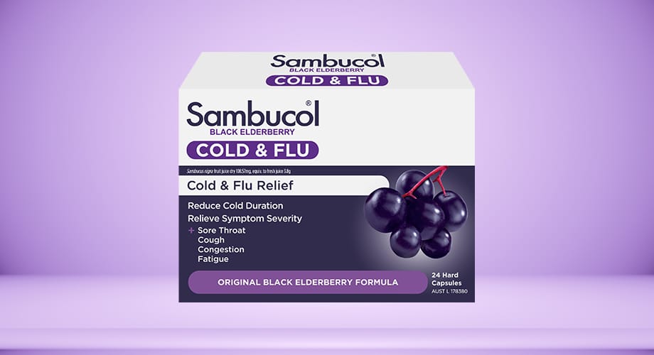 Sambucol Cold & Flu 24 Gel Capsules