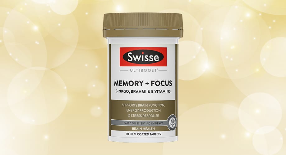 Swisse Ultiboost Memory + Focus 50 Tablets
