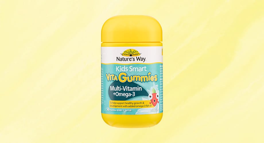 Nature's Way Kids Smart Vita Gummies Multi Vitamin + Omega 3 50 Gummies