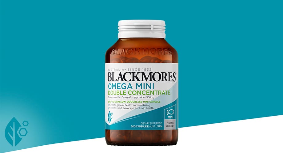 Blackmores Omega Double Concentrate Fish Oil 200 Capsules
