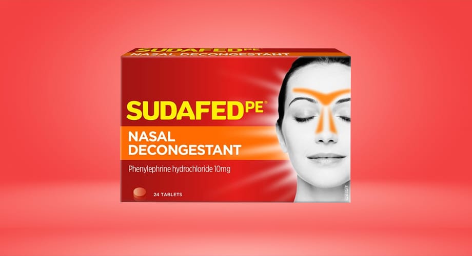 Sudafed PE Nasal Decongestant 24 Tablets