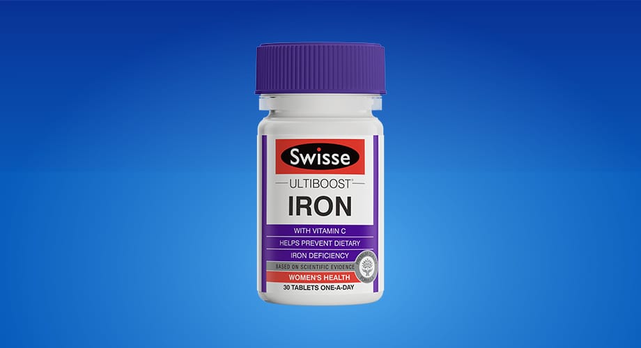 Swisse Ultiboost Iron + Probiotic or Iron 30 Tablets