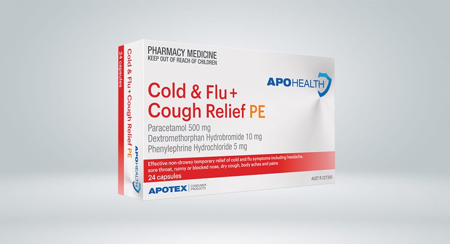 APOHEALTH Cold & Flu + Cough Relief PE 24 Capsules