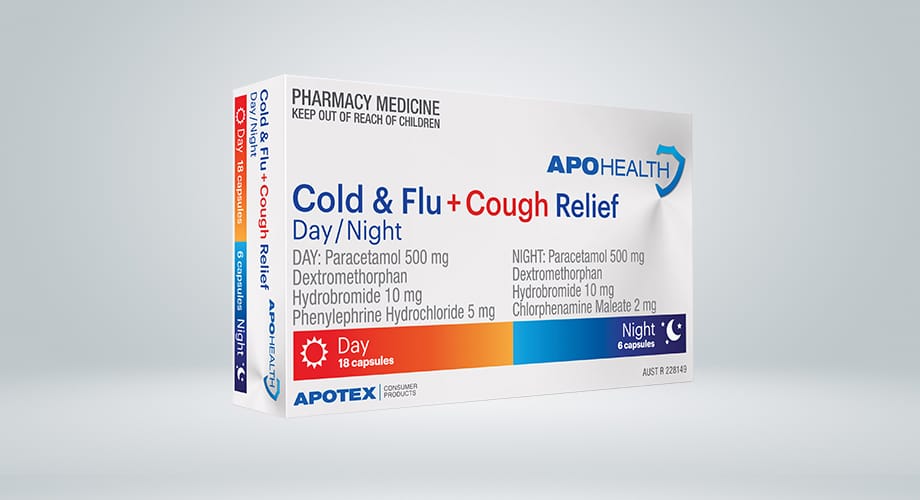 APOHEALTH Cold & Flu + Cough Relief Day & Night 24 Tablets