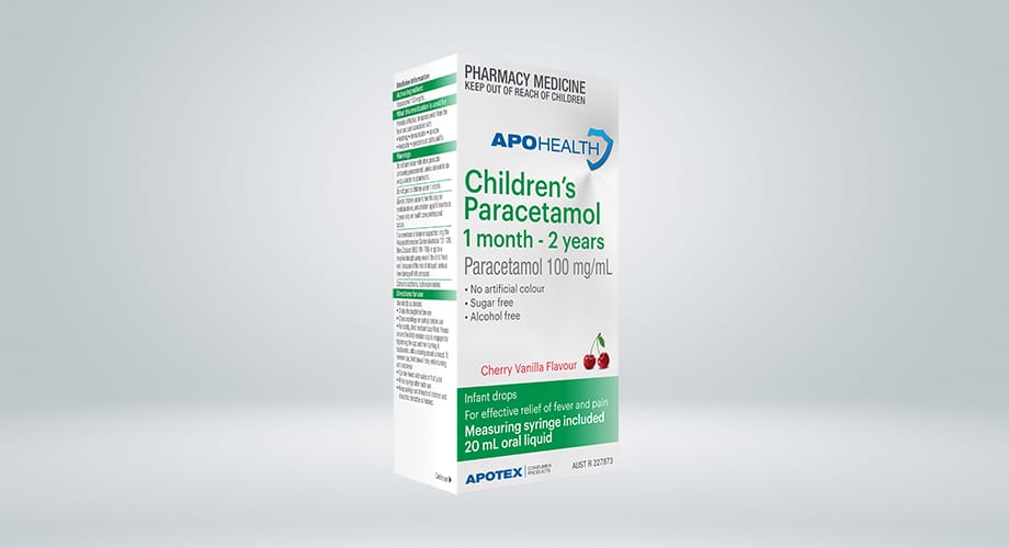 APOHEALTH Children's Paracetamol 1 Month – 2 Years 20mL