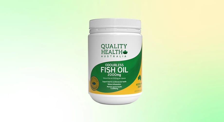Quality Health Odourless Fish Oil 2000mg 200 Capsules