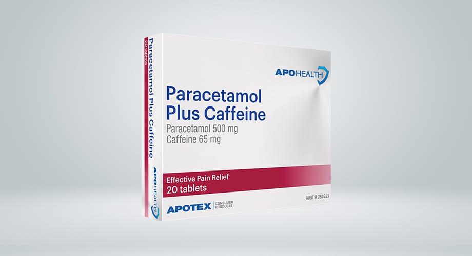 APOHEALTH Paracetamol PLUS Caffeine 20 Tablets