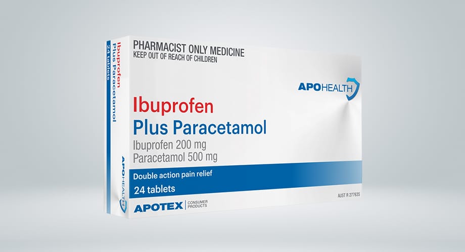 APOHEALTH Ibuprofen Plus Paracetamol 24 Tablets (S3)