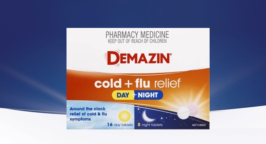 Demazin Original Cold + Flu Day Night 24 Tablets
