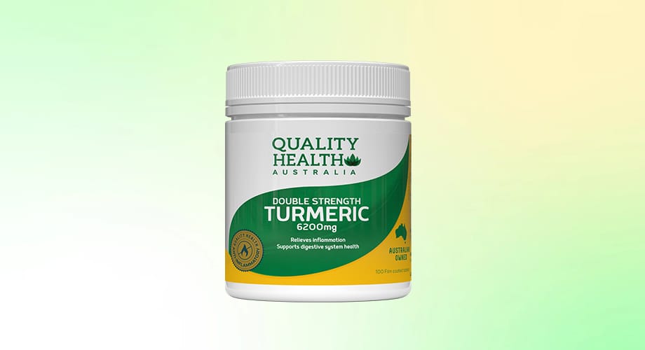 Quality Health Double Strength Turmeric 6200mg 100 Tablets