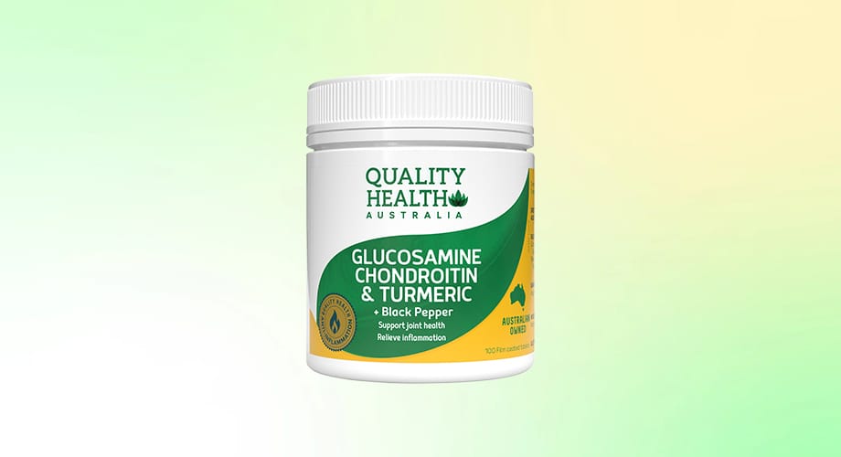 Quality Health Glucosamine Chondroitin & Turmeric 100 Tablets
