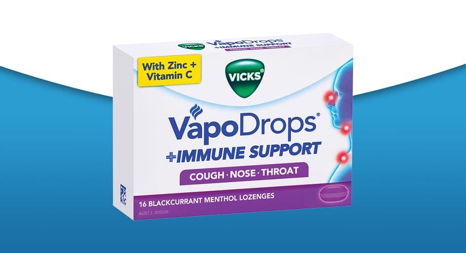 Vicks Immune Support Blackcurrent 16pk