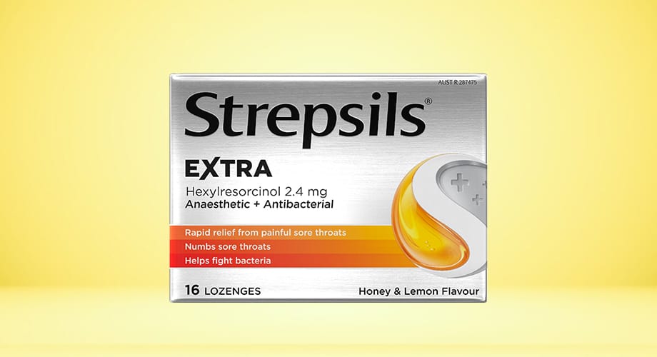Strepsils Extra Honey & Lemon Lozenges 16pk