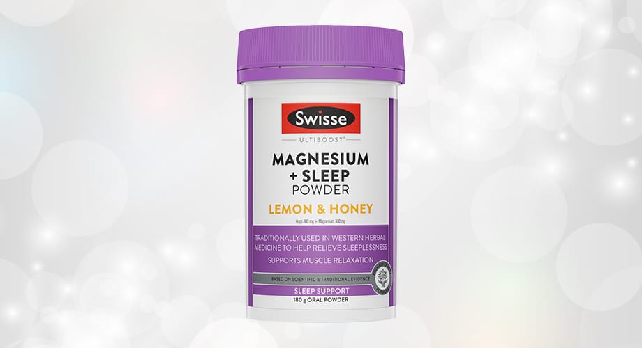 Swisse Ultiboost Magnesium + Sleep Powder Raspberry 180g