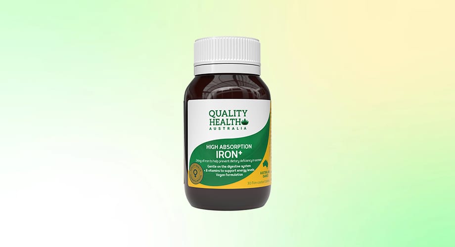 Quality Health High Absorption Iron Plus 30 Tablets