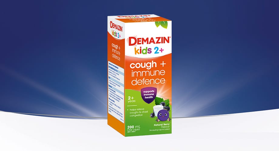 Demazin Kids 2+ Cough + Immune Defence 200mL