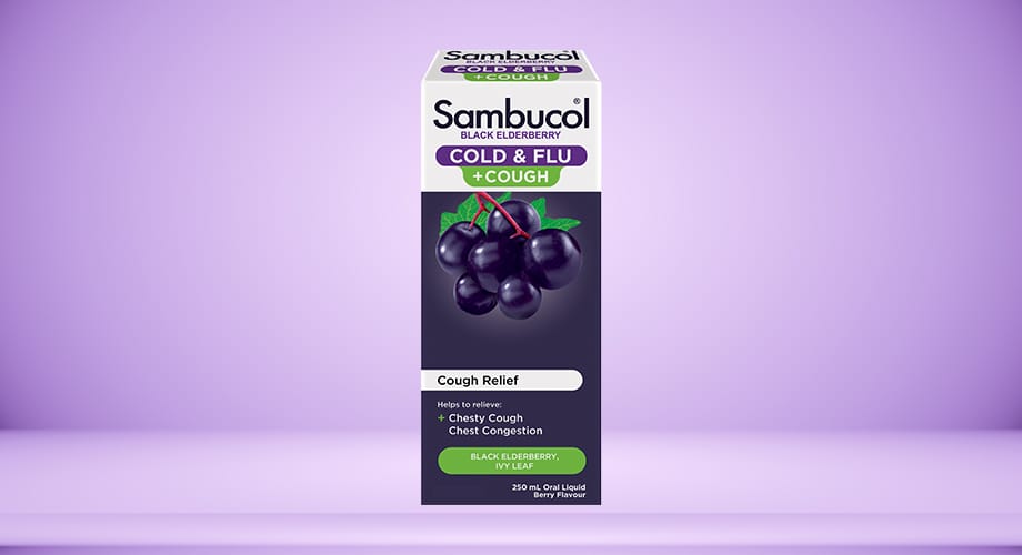 Sambucol Cough, Cold & Flu Relief Range