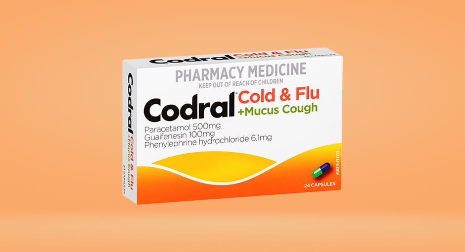 Codral Cold & Flu + Mucus Cough 24 Capsules