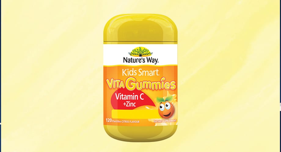 Natures Way Kids Smart Vita Gummies Vitamin C + Zinc 120 Tablets