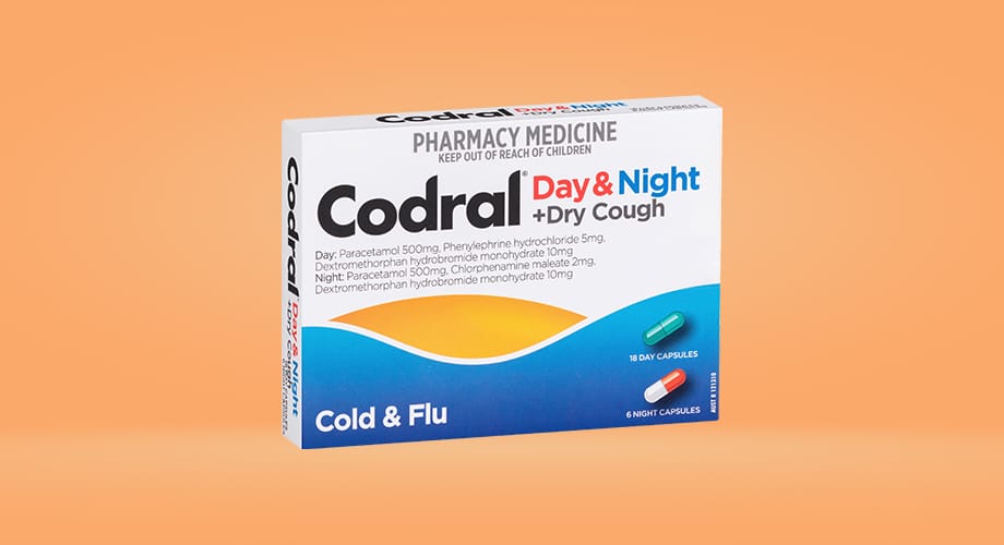 Codral Cold and Flu+Cough Day and Night 24 Capsules