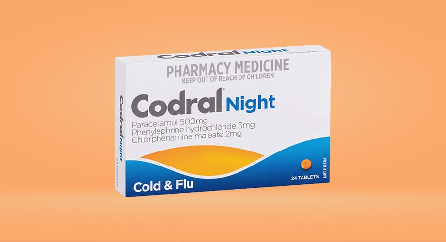 Codral Nightime 24 Tablets