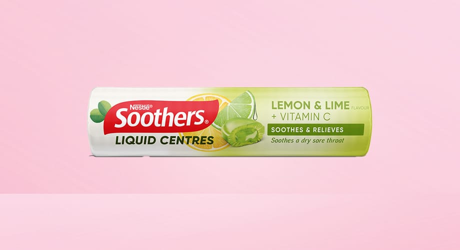 Nestle Soothers Liquid Centre Lemon and Lime 10 Lozenges 24pk