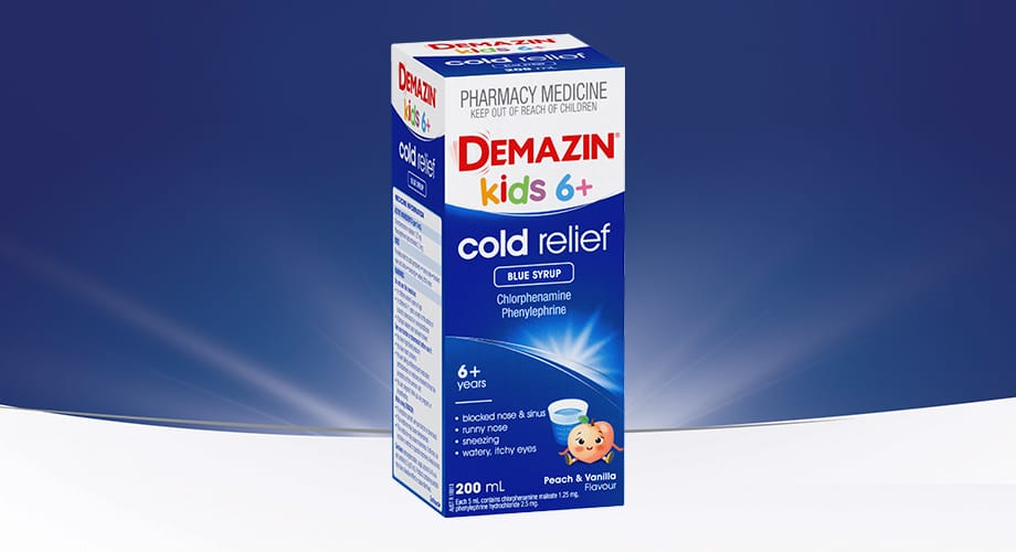 Demazin Cold Relief Blue Syrup 200mL