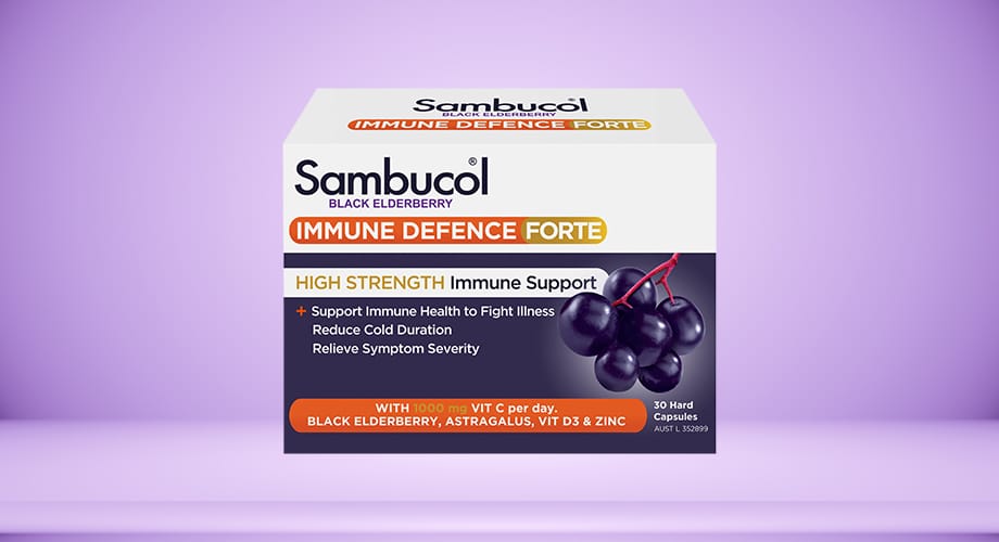 Sambucol Immune Defense High Strength 30 Capsules