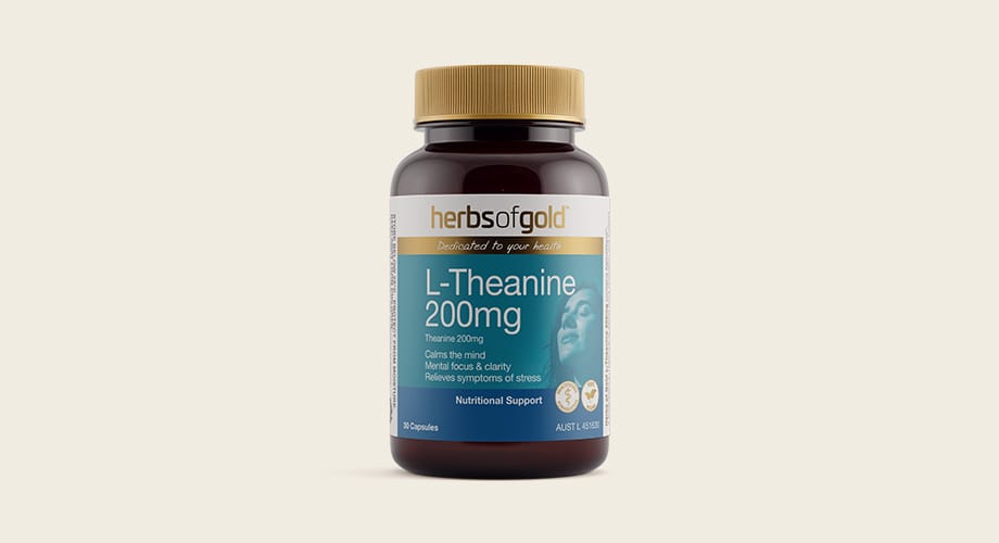 Herbs of Gold L-Theanine 200mg 30 Capsules