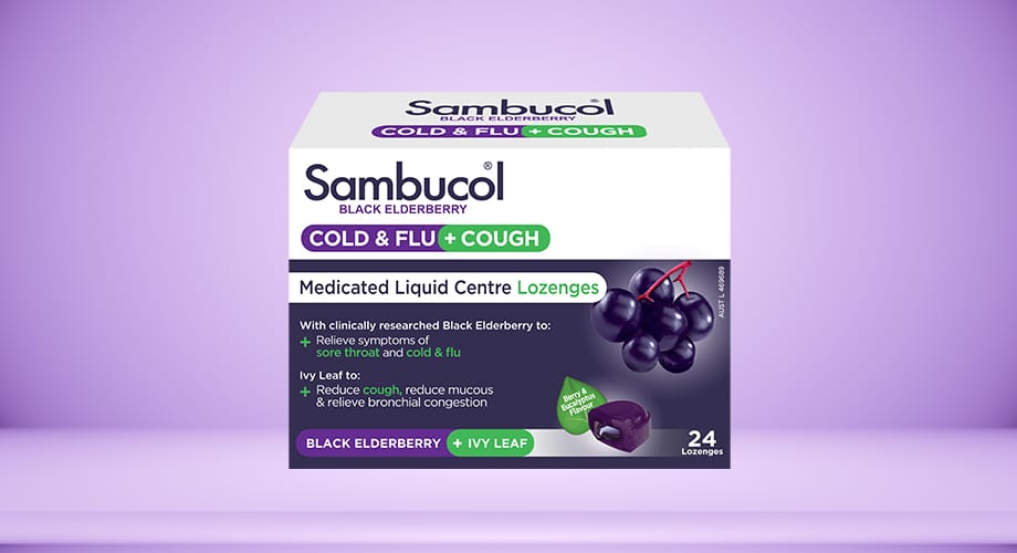 SAMBUCOL CCF LIQUID C LOZ 24s
