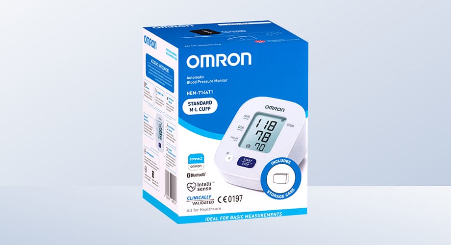 Omron HEM-7144T1 Standard Cuff Blood pressure Monitor