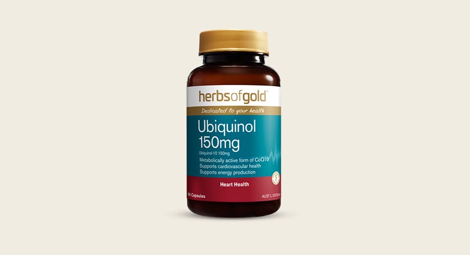 Herbs of Gold Ubiquinol 150mg 60 Capsules