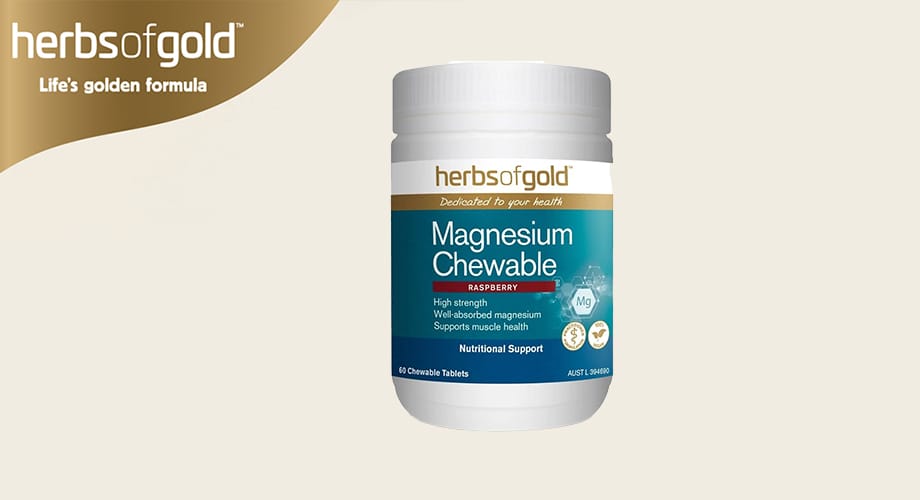 Herbs of Gold Magnesium 60 Chewable Tablets
