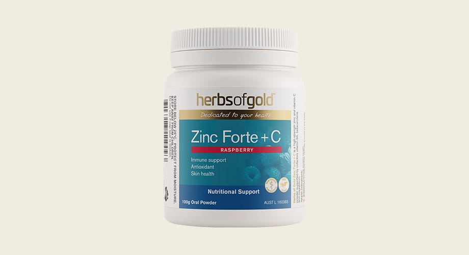 Herbs of Gold Zinc Forte + C 100g