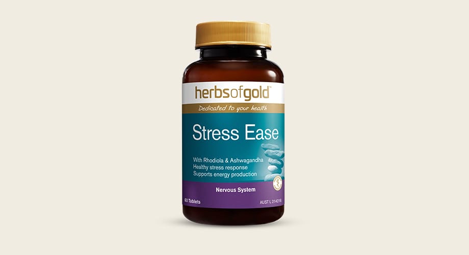 Herbs of Gold Stress Ease Adrenal Support 60 Tablets